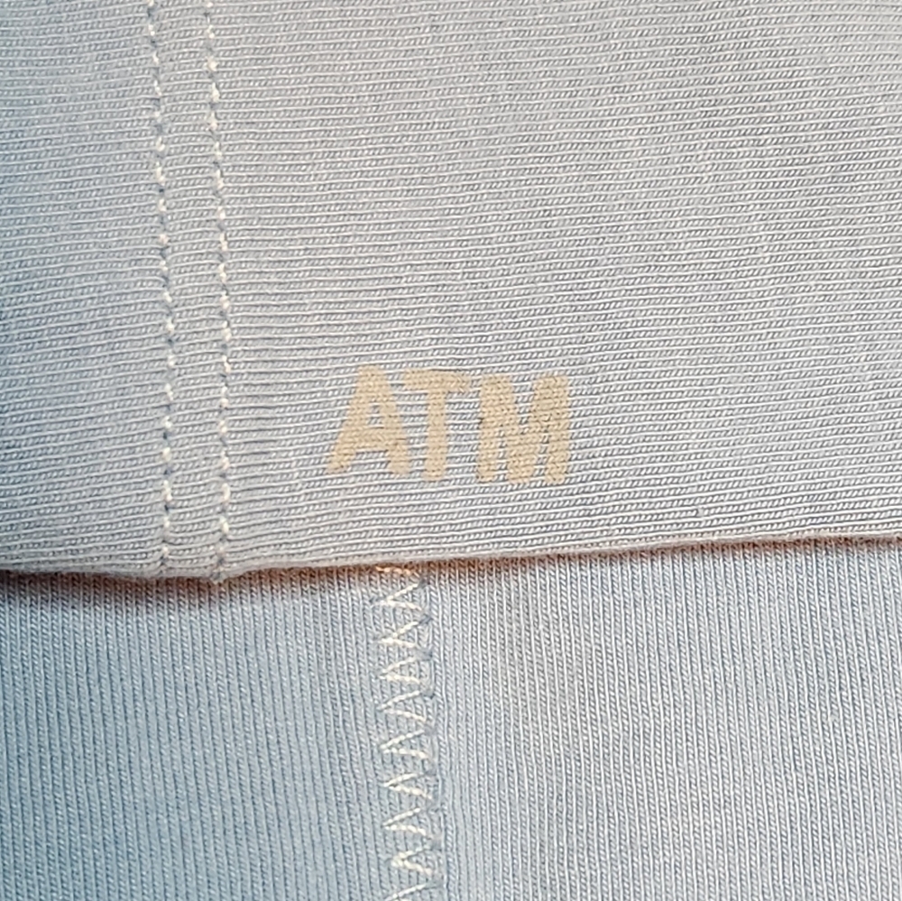 ATM Anthony Thomas Melillo Pima Cotton Side Draped Light Blue Dress Size M - Picture 8 of 8